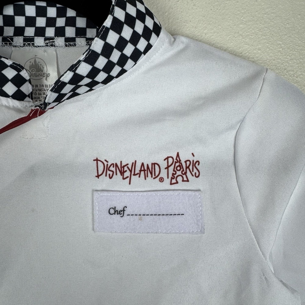Disneyland Paris Ratatouille Chef Costume Kids 7/8 Chef Jacket Remy Halloween - Picture 4 of 9